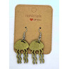 Jellyfish Earrings - Hand Finished with Gold Gilt Wax