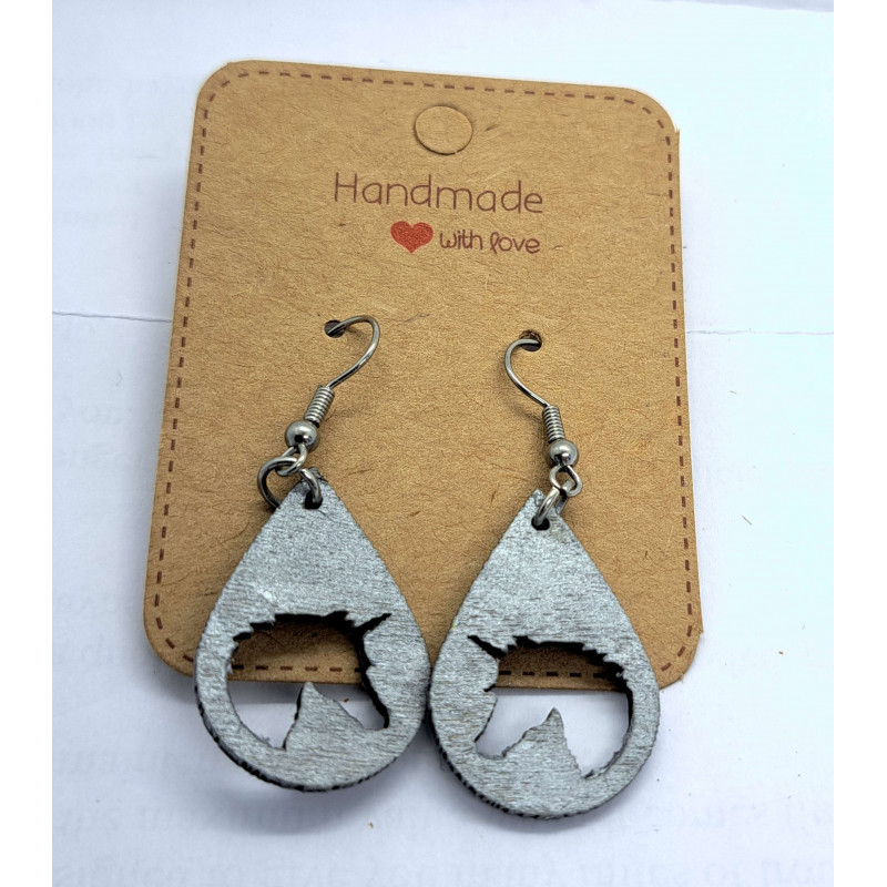 Unicorn Earrings - Hand Finished with Gold Gilt Wax